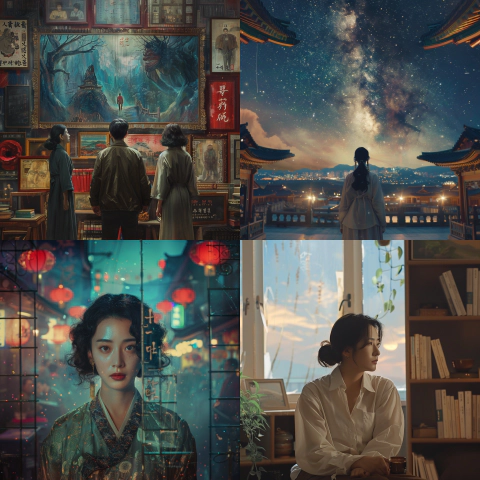 

미드저니-Korean-novel-Tangeum's-flagship-commercial image-for-Netflix's-release-이미지-생성
