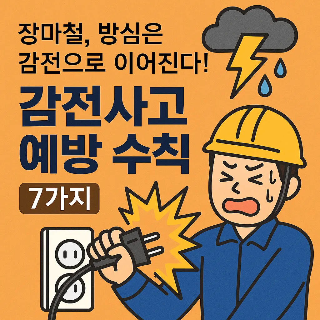 농업경제학 : 장마철, 방심은 감전으로 이어진다!