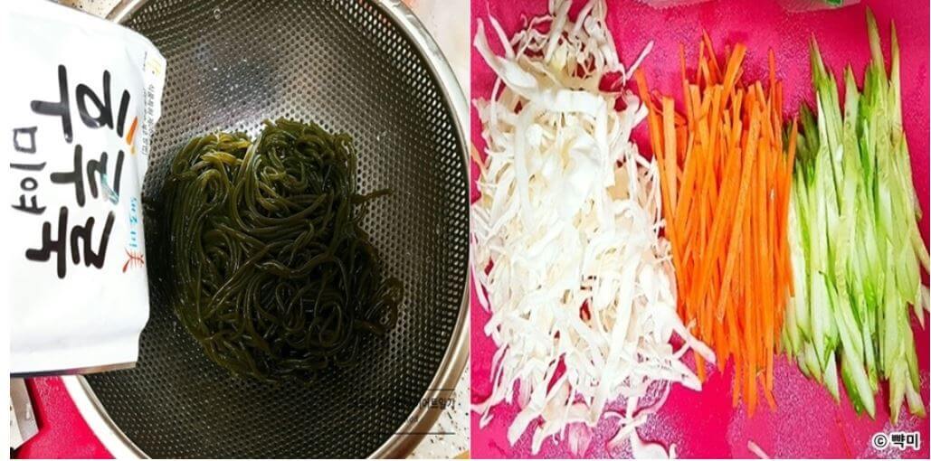 다이어트-식단-간단요리-미역국수-비빔면