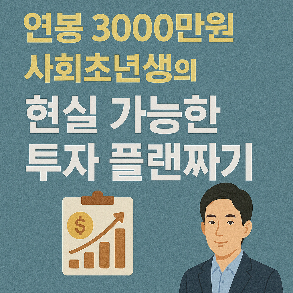 연봉 3,000만원 사회초년생을 위한 현실적인 투자 계획