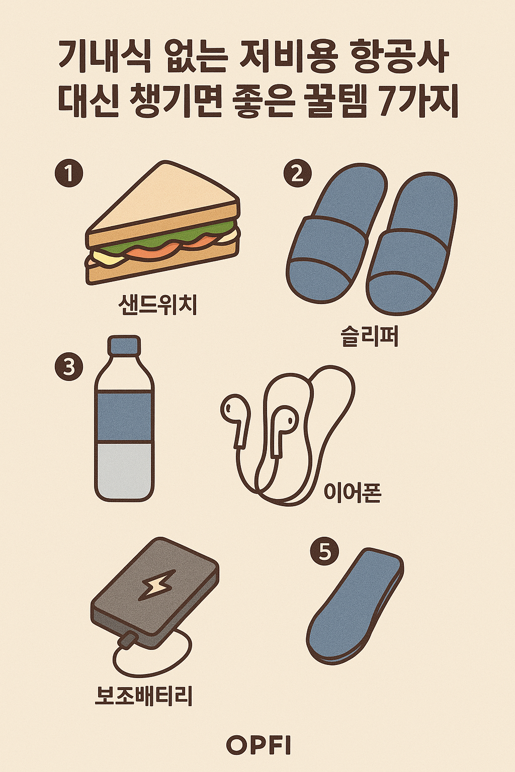 기내식 없는 저비용 항공사, 대신 챙기면 좋은 꿀템 7가지