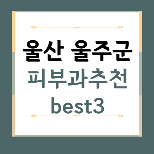 울산 울주군 피부과 추천 BEST3 ❘ 전문의, 필러, 보톡스, 기미, 여드름, 후기 ❘ 잘하는 곳
