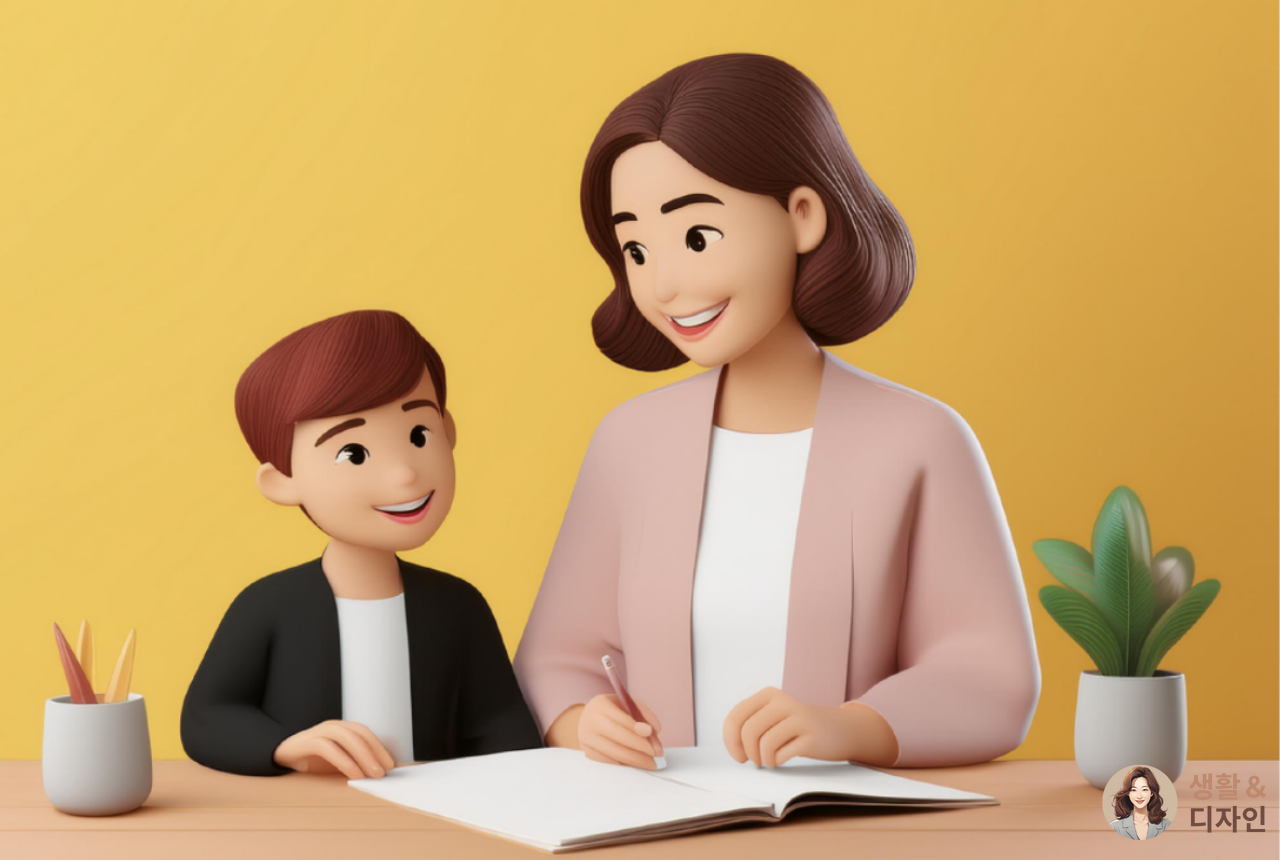 공부하는-엄마와-남자아이-02