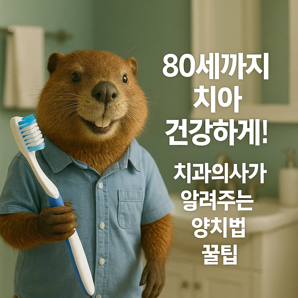 80세까지 치아 건강하게! 치과의사가 알려주는 양치법 꿀팁