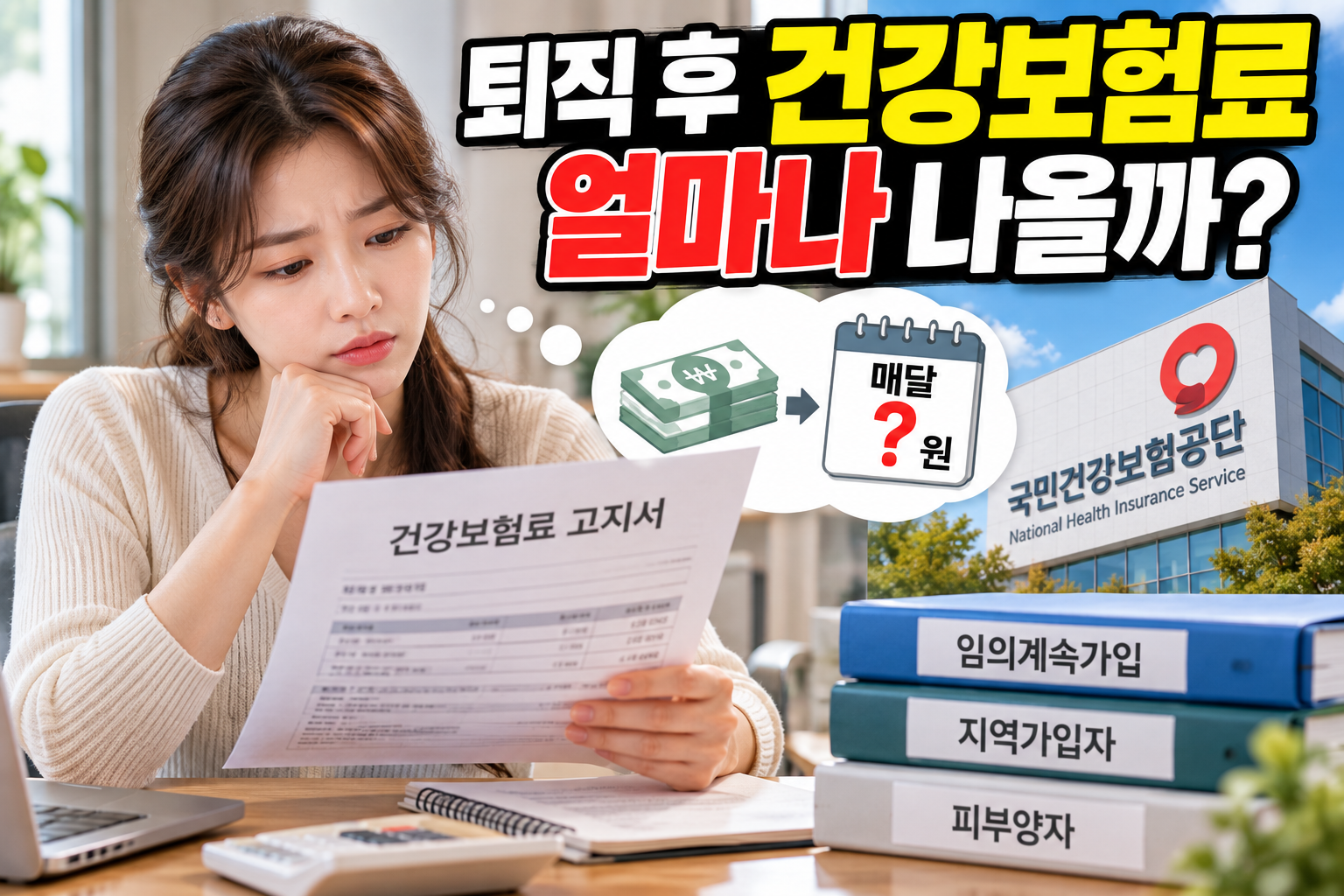 퇴직 후 건강보험료 계산