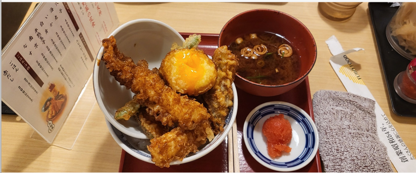 명란젓과 잘 어울리는 텐동