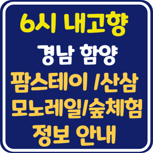 6시 내고향 경남 함양 팜스테이, 산삼, 모노레일, 숲체험 정보 안내