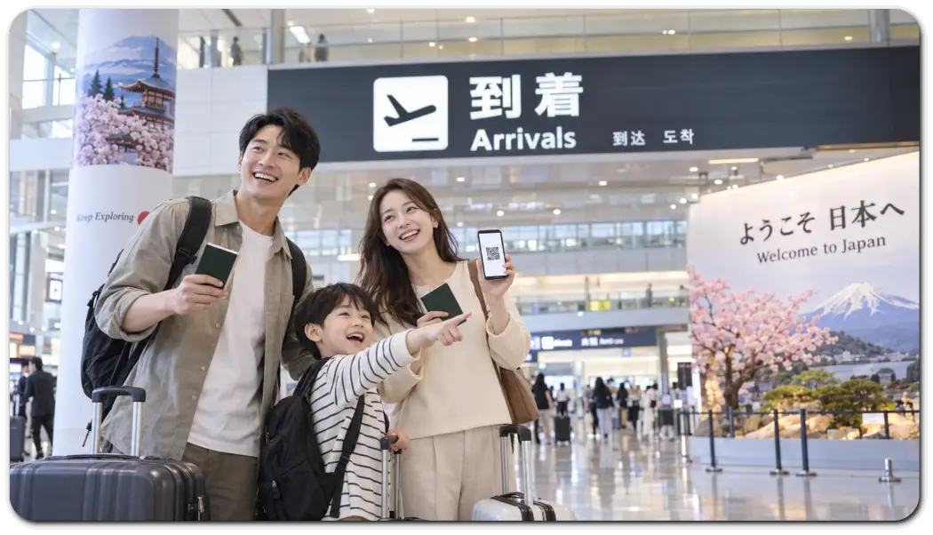 일본-입국-준비를-마친-가족