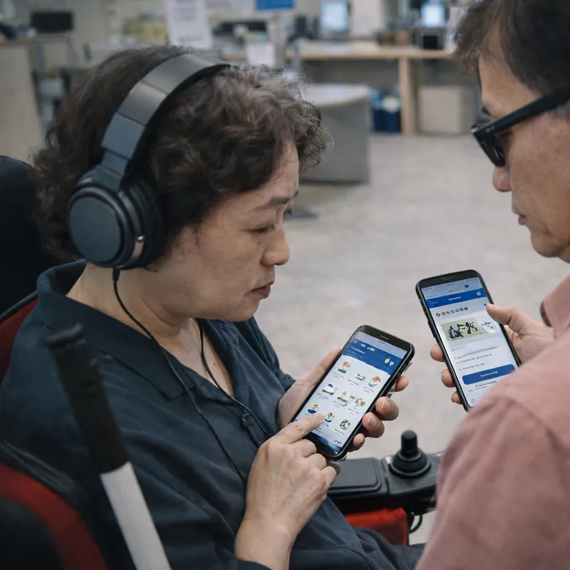 공공기관 모바일 앱 접근성 문제, 장애인이 웹보다 더 불편한 이유