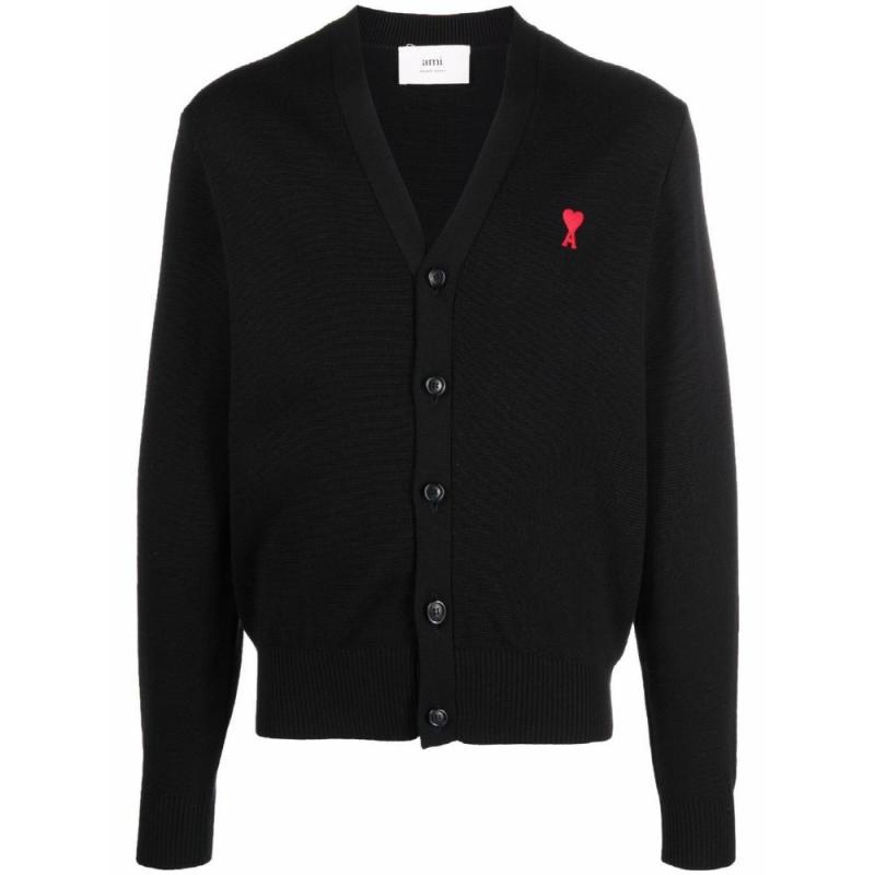 아미 22FW 남성 하트로고 가디건 001 BFHKC001 001