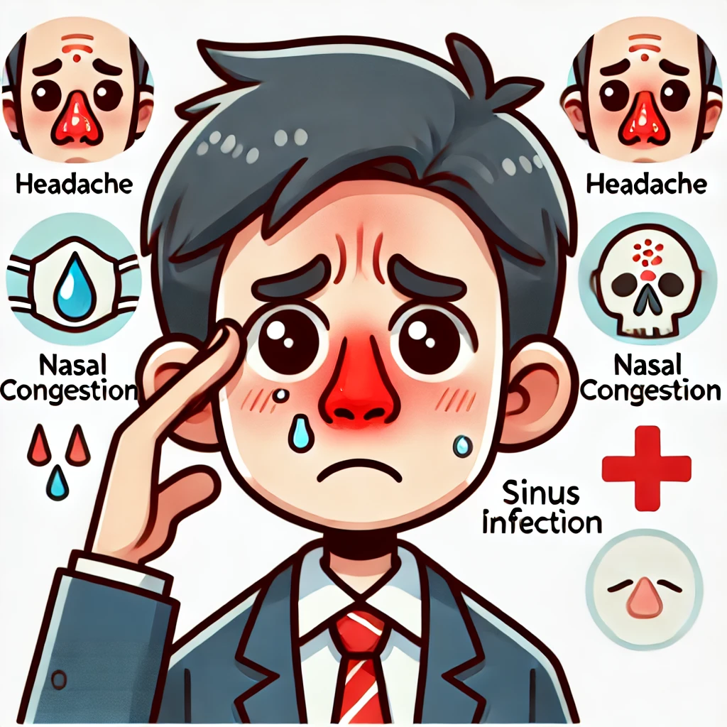 부비동염을 앓고 있는 사람