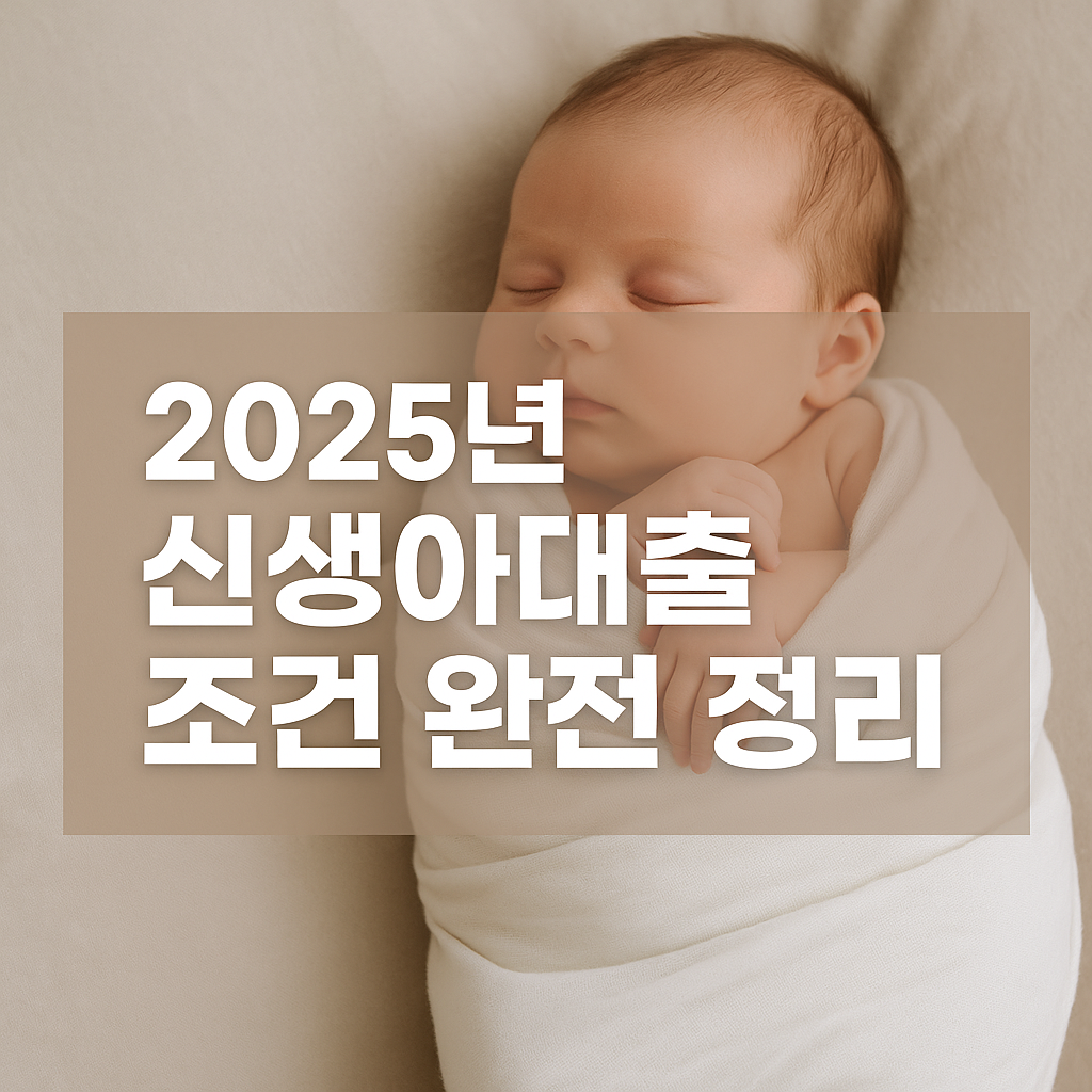 2025년 신생아대출 조건