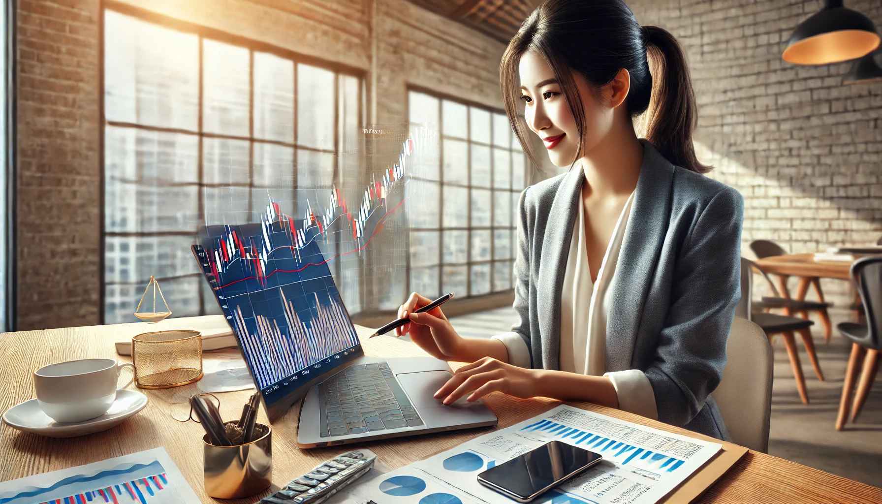 3월 주식 투자 전략 수립하는 사람