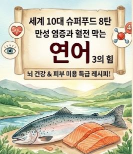 세계 10대 슈퍼푸드 8탄, 만성 염증과 혈전 막는 연어 오메가3의 힘