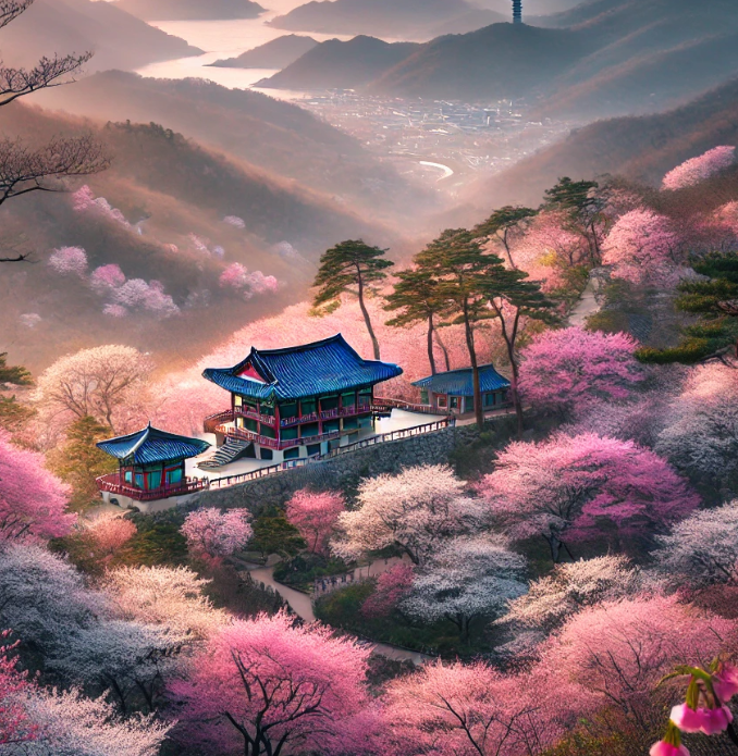 불갑산의 자연경관 사진