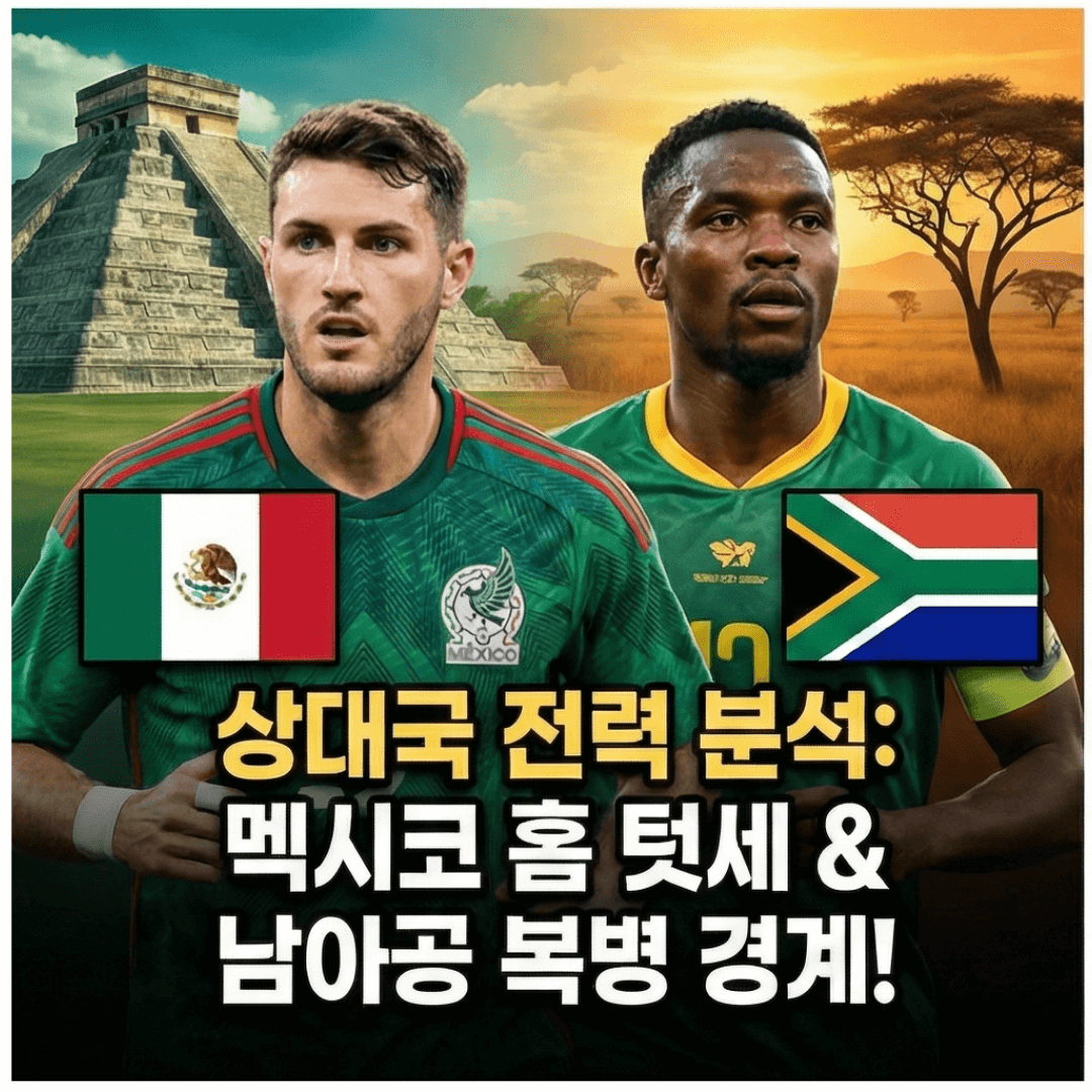 2026 북중미 월드컵 A조 정밀 분석: '꿀조'의 탈을 쓴 승점 전쟁터 (32강 진출 시나리오)