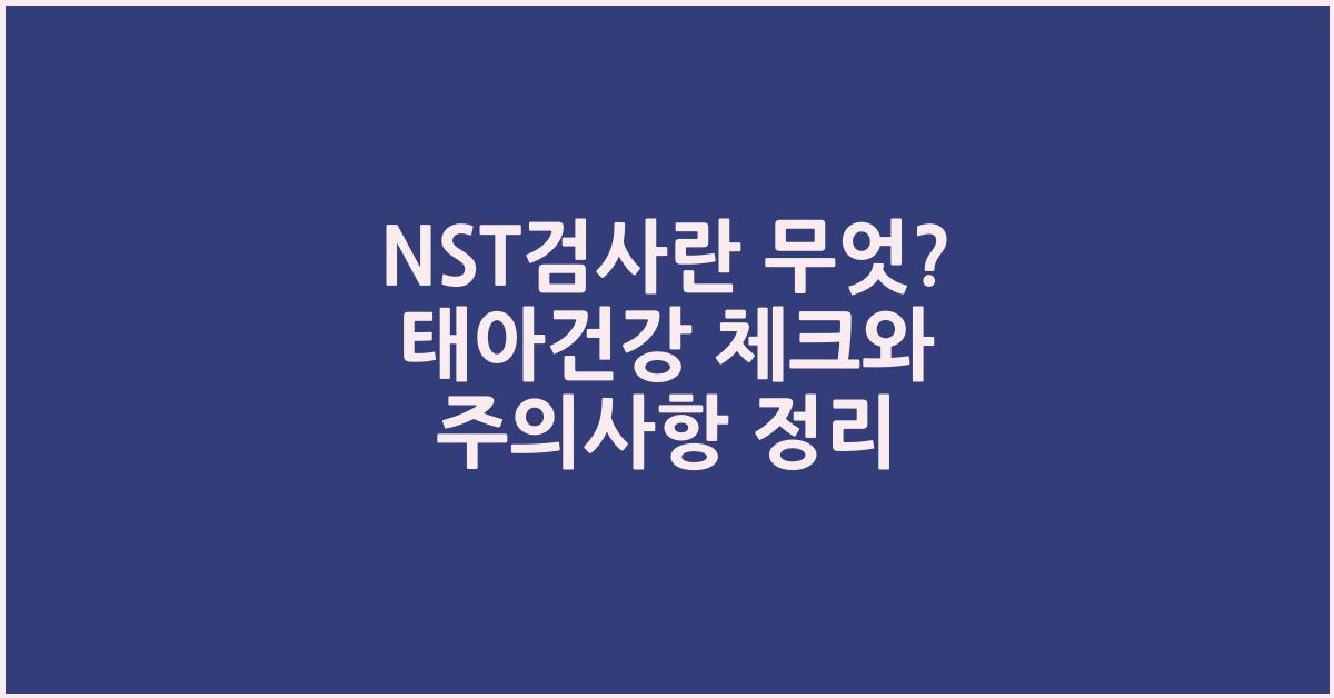 NST검사