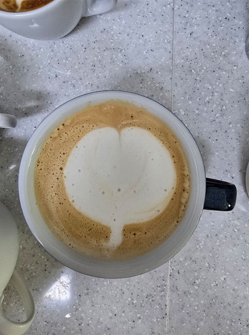 라떼아트 연습 1