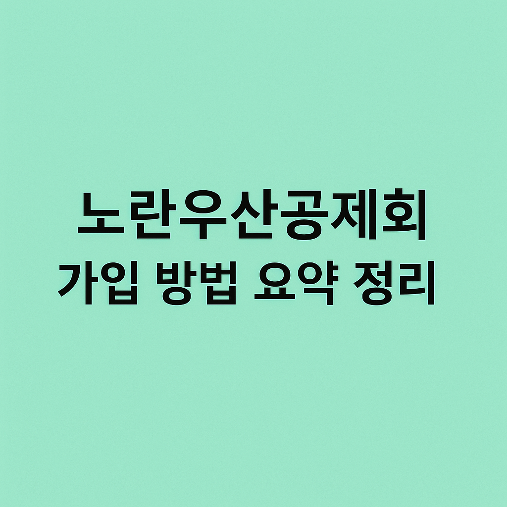 노란우산공제