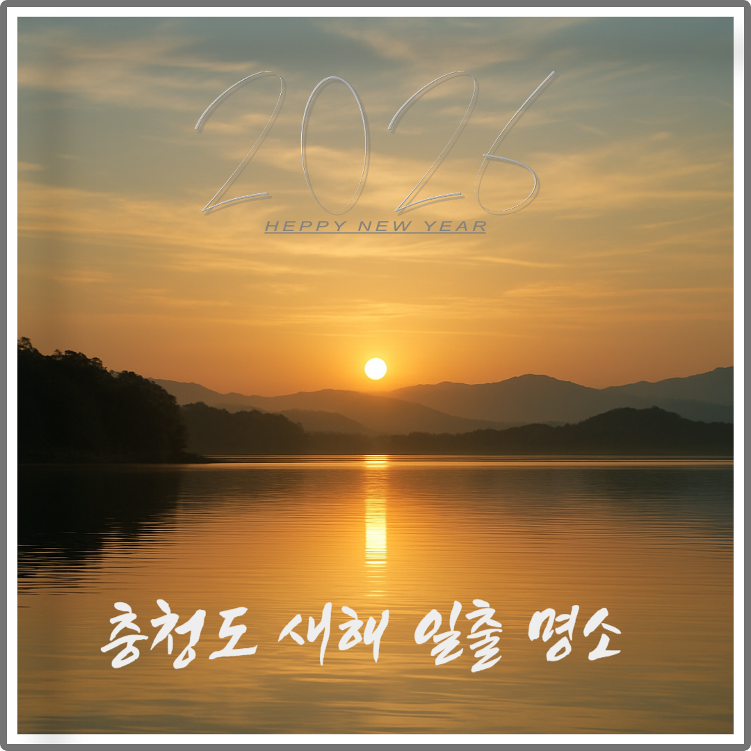 2026 충청도 새해 일출 시간 해돋이 명소 이미지