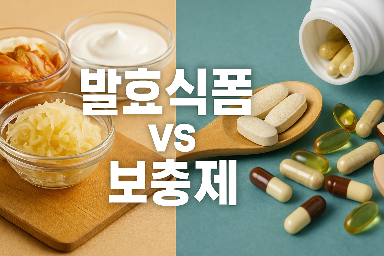 발효식품 vs 보충제