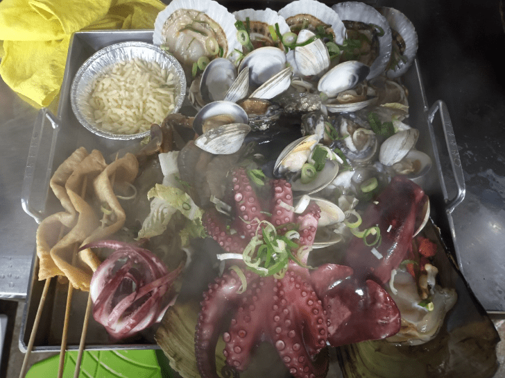 송우리 맛집 "바다수퍼해물천하조개구이 송우리점" 음식