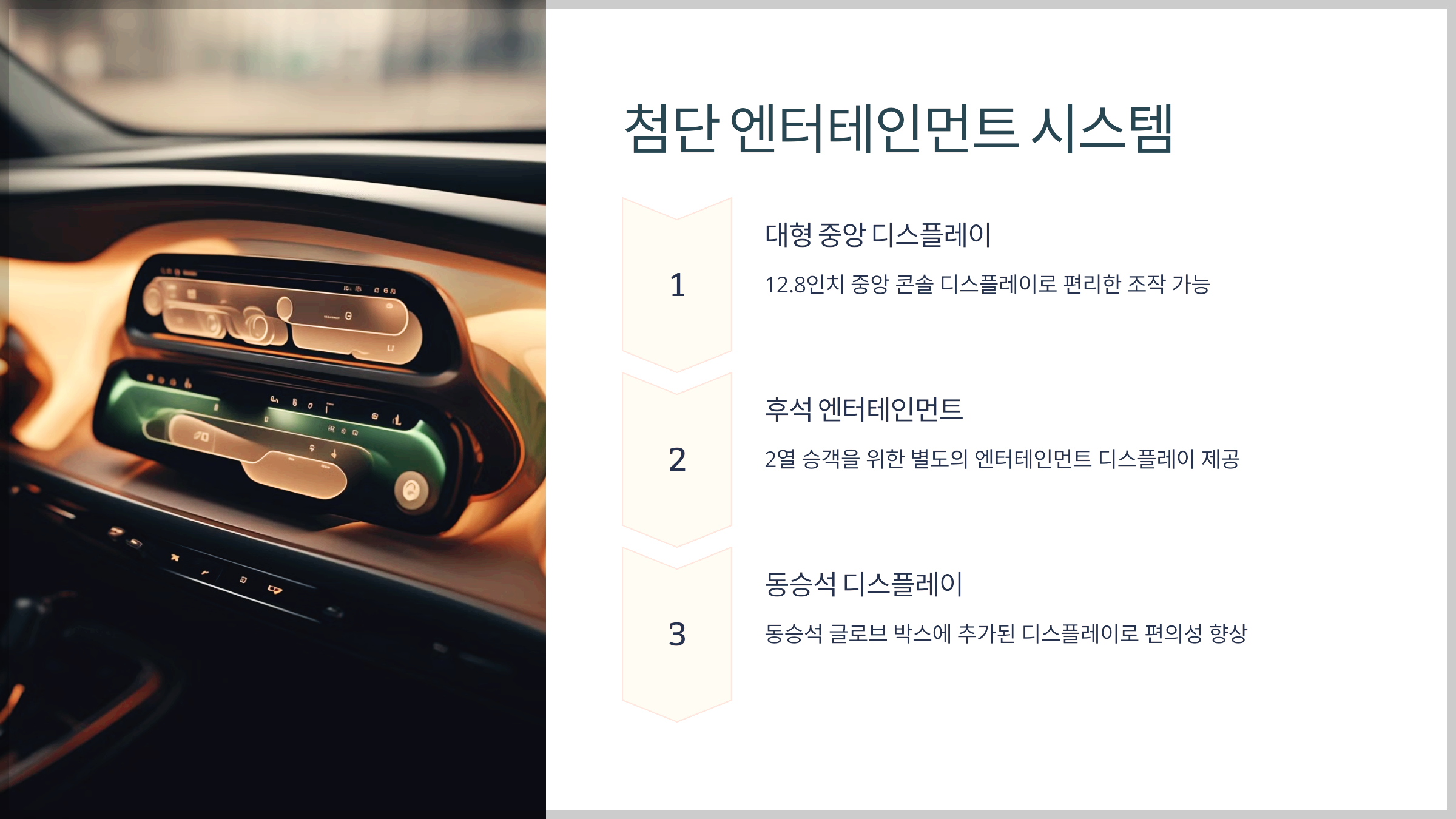 첨단 엔터테인먼트 시스템