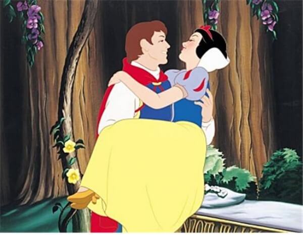 디즈니 애니메이션 <백설공주와 일곱 난쟁이> 한 장면