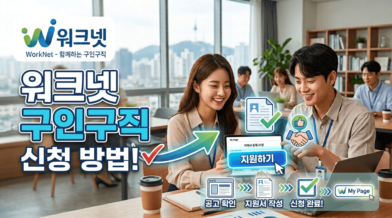 워크넷 구인구직 3분 완벽 정리