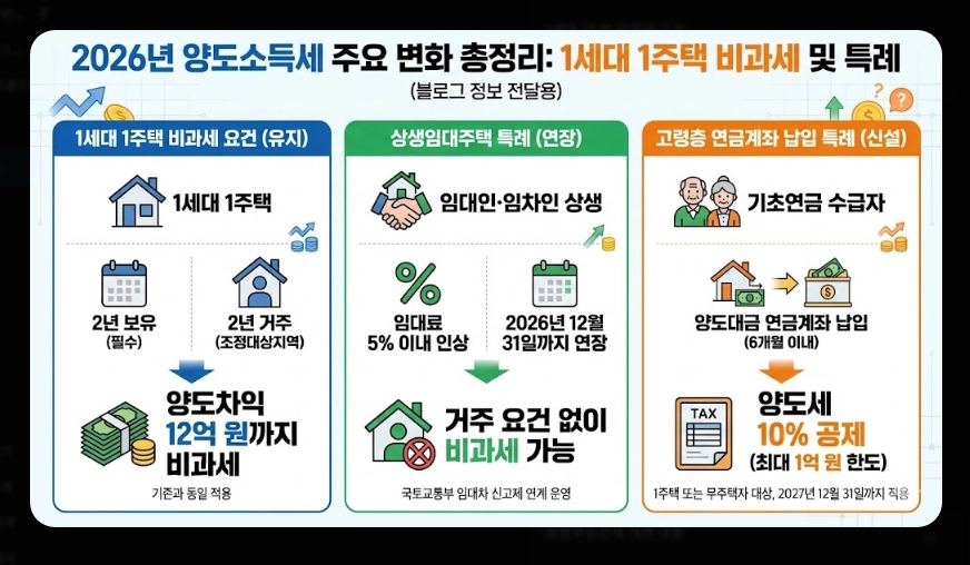 2026년 부동산 세법 개정안 [양도세 종부세 변화] 다주택자 필수 체크리스트 및 절세 가이드