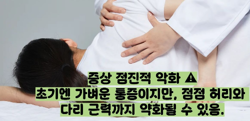 추간판 탈출증 증상
