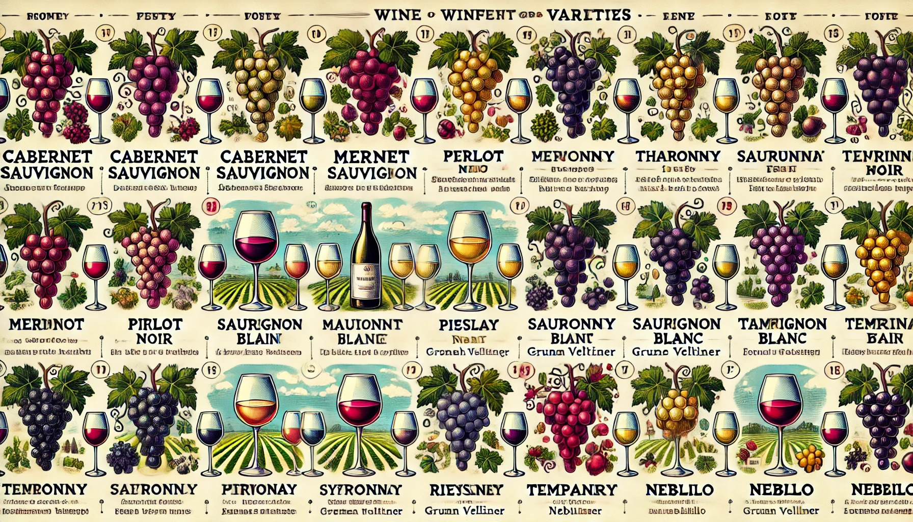 세계 10대 와인 품종 완벽 가이드