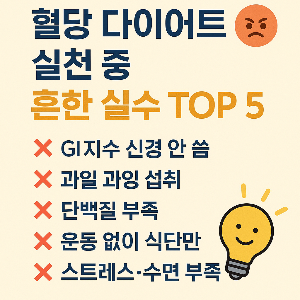 다이어트 실천 중 흔한 실수