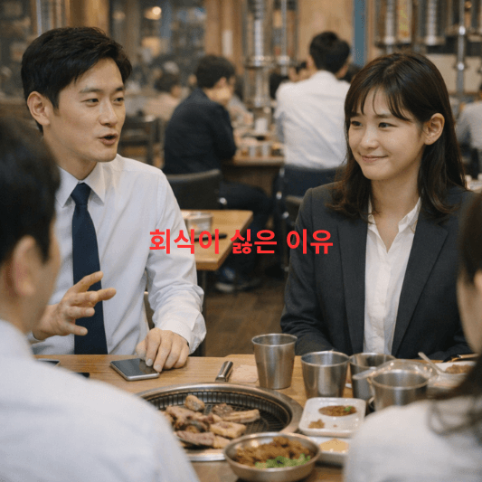 회식스트레스, 회식싫은이유, 직장인심리, 회사인간관계, 내향형, 사회불안, 번아웃, 직장생활, 회식문화, 자기결정감