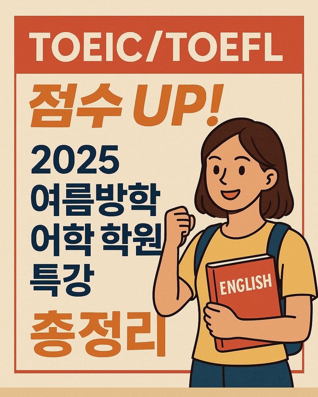 🎯토익/토플 점수 UP! 2025 여름방학 어학 학원 특강 총정리