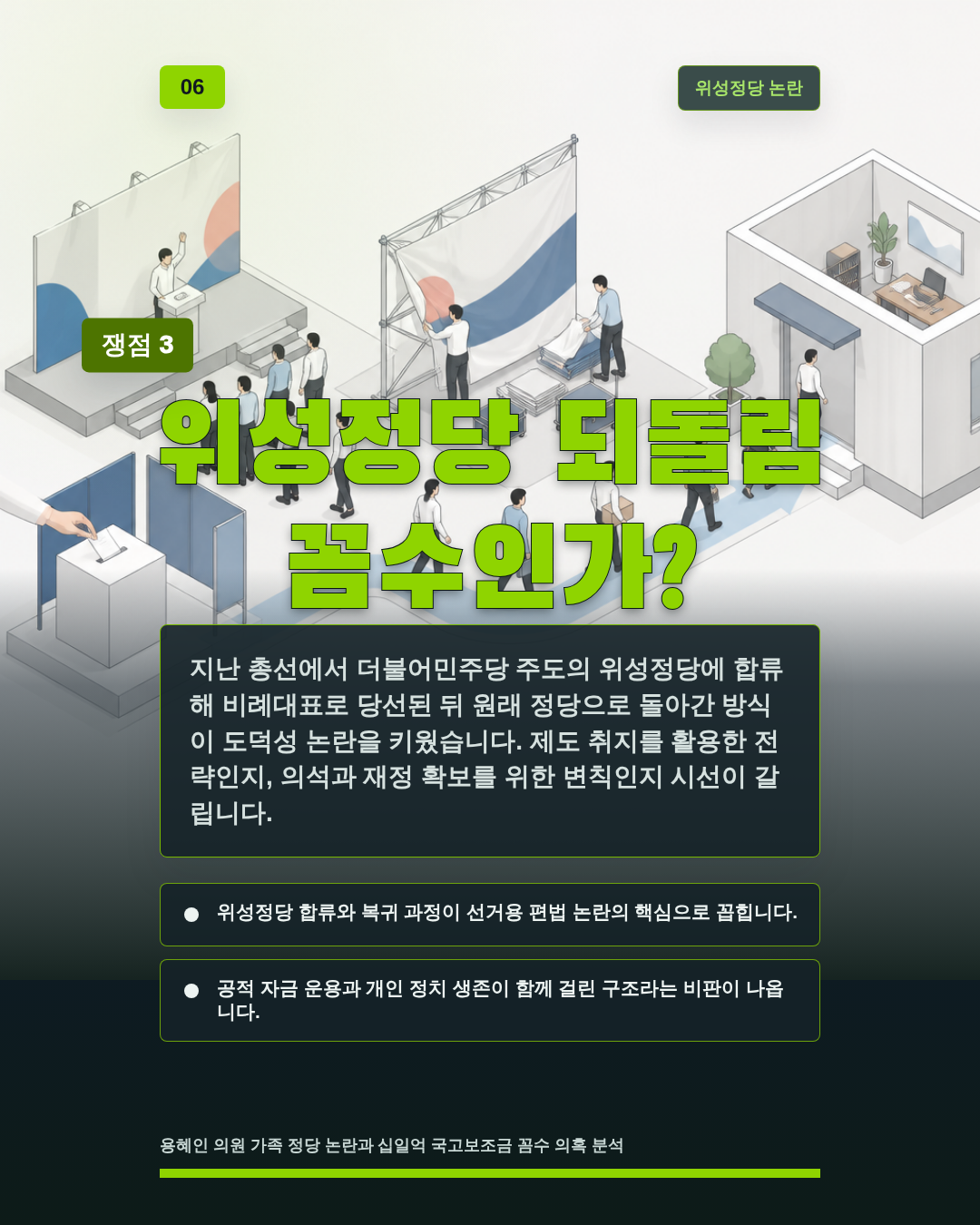 위성정당 되돌림 꼼수인가?