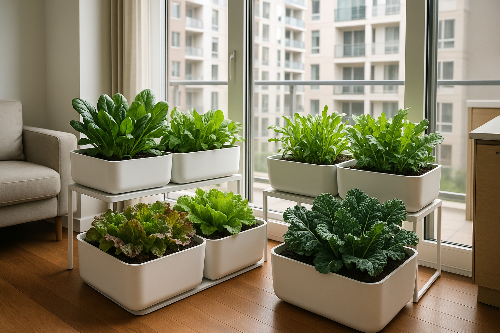 아파트 실내 농업 잎채소 성장 기간&middot;수확량&middot;LED 조명 세팅 완전 정리