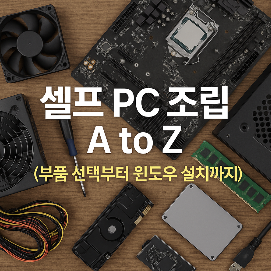 셀프 PC 조립 A to Z (부품 선택부터 윈도우 설치까지)