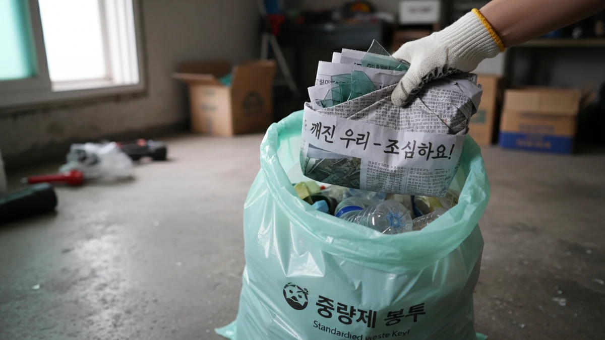 유리조각청소