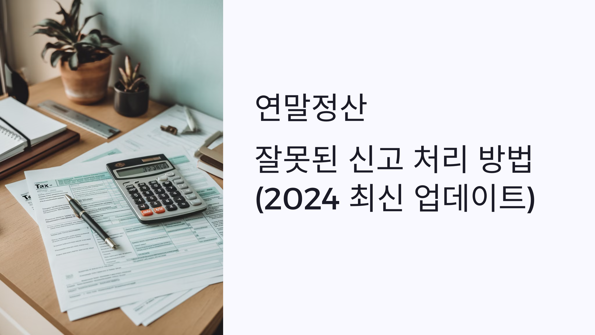 연말정산 잘못된 신고 처리 방법 🛠️ (2024 최신 업데이트)