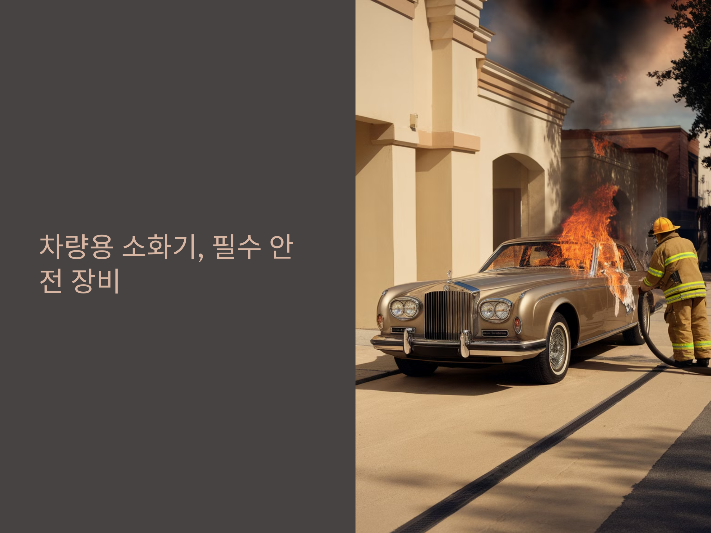 5인승 차량도 필수! 차량용 소화기 종류 및 설치 위치