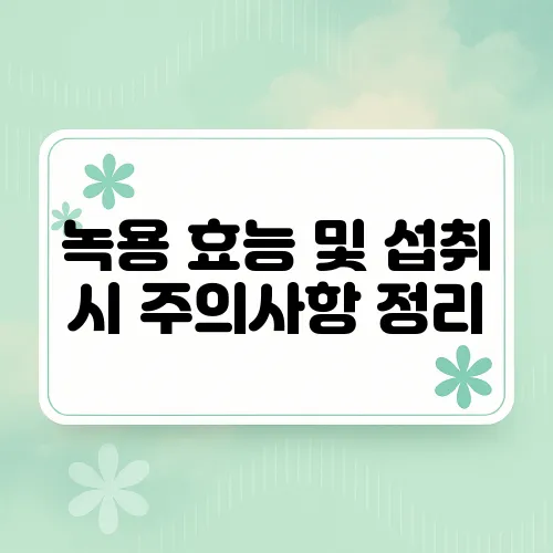 녹용 효능 및 섭취 시 주의사항 정리
