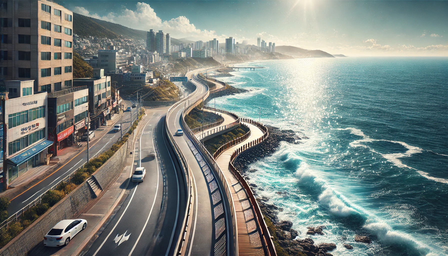 해운대 기장 해안도로 사진