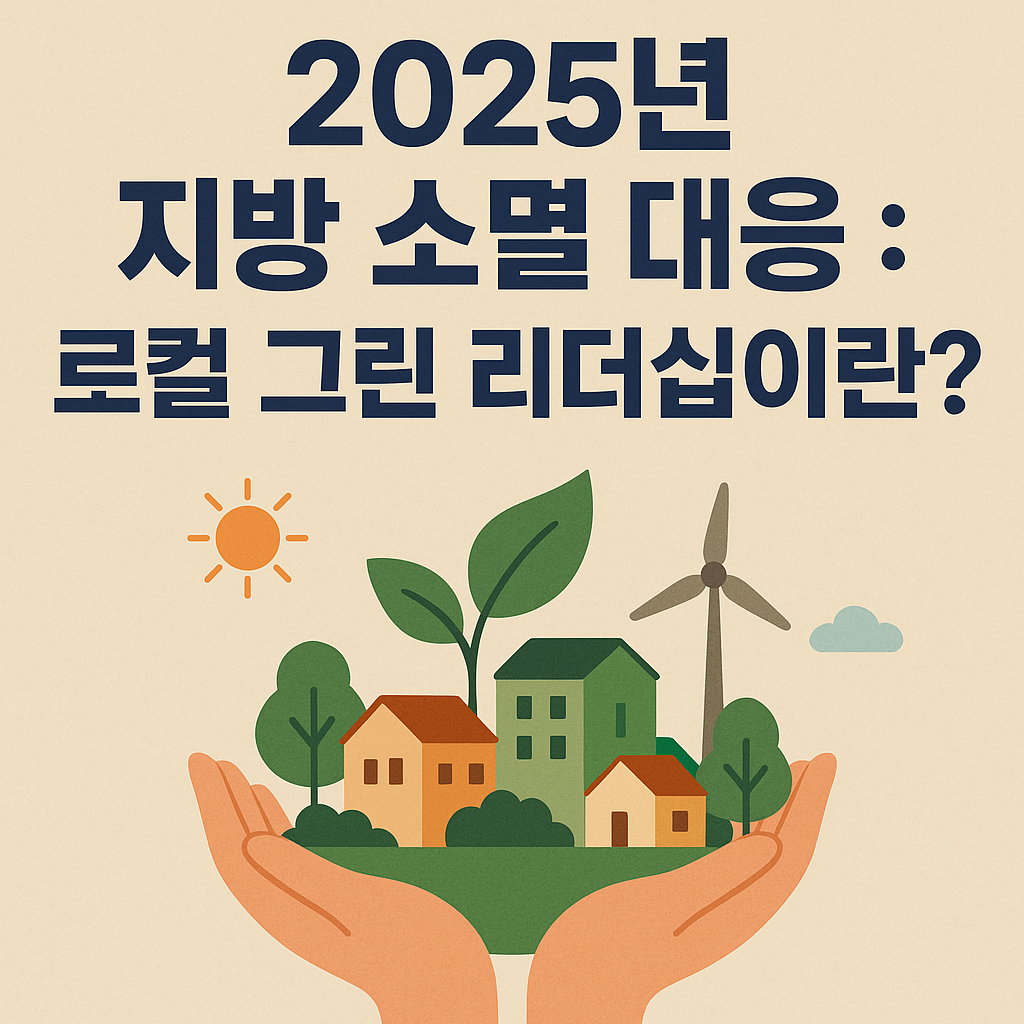 지방 소멸 대응 : 로컬 그린 리더십