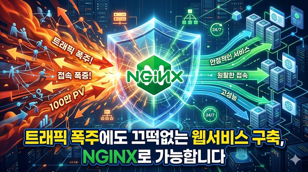 트래픽 폭주에도 끄떡없는 웹서비스 구축, NGINX로 가능합니다