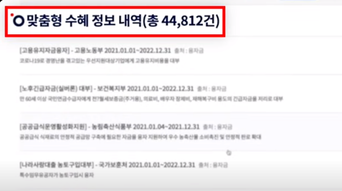 정부 혜택