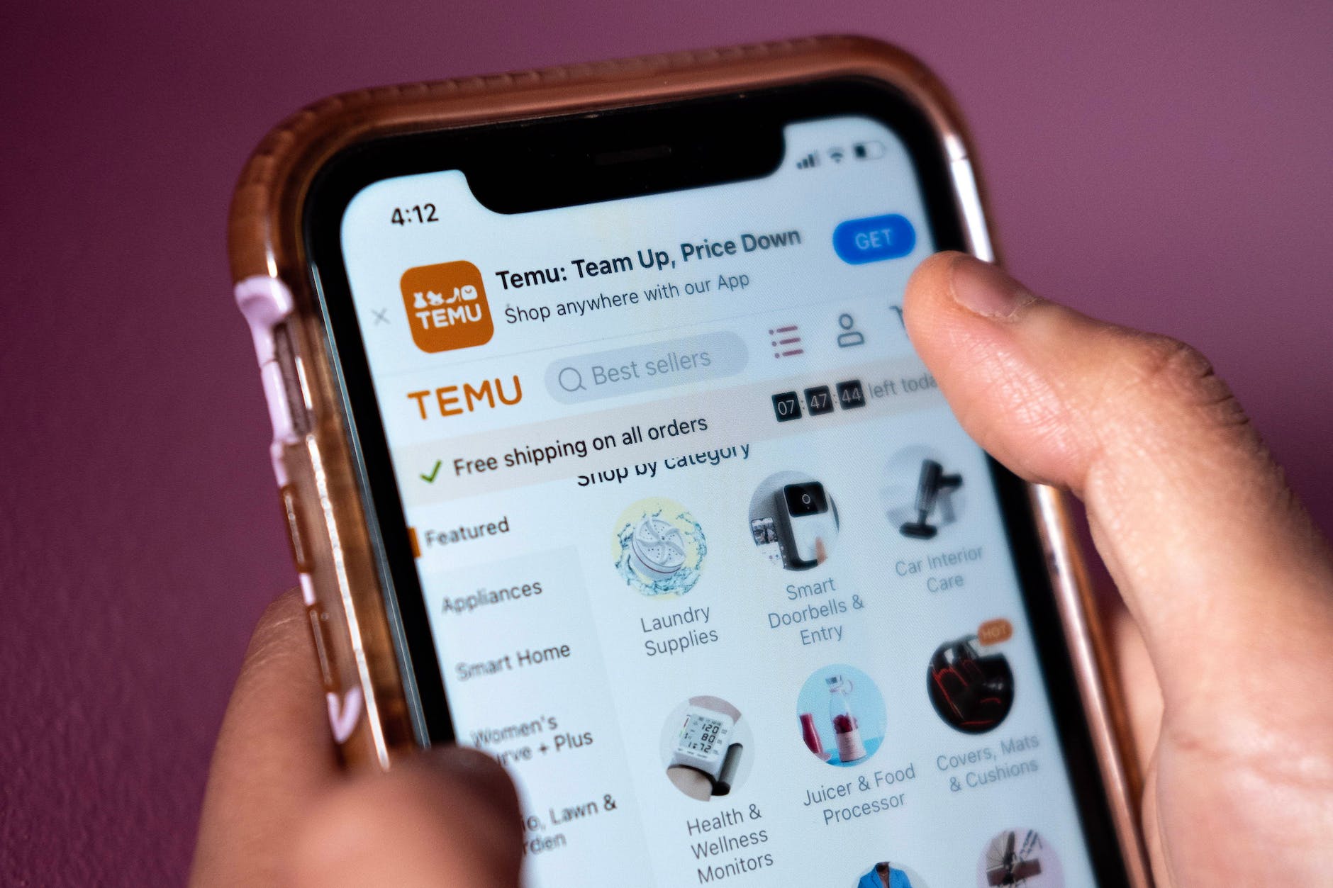 temu 앱을 통한 TEMU 주문 취소 방법