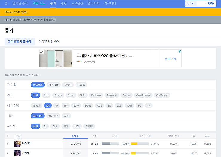 오피지지-통계-페이지