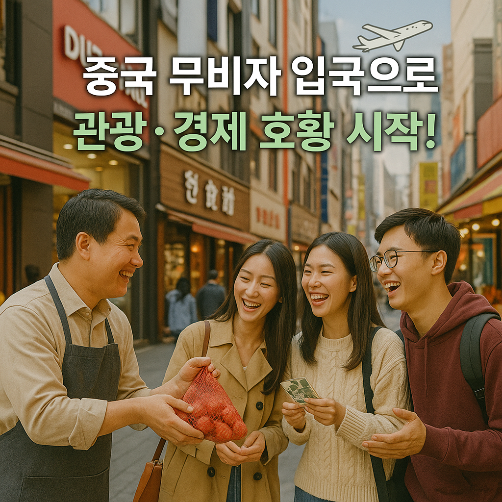 중국 무비자 입국 경제 영향