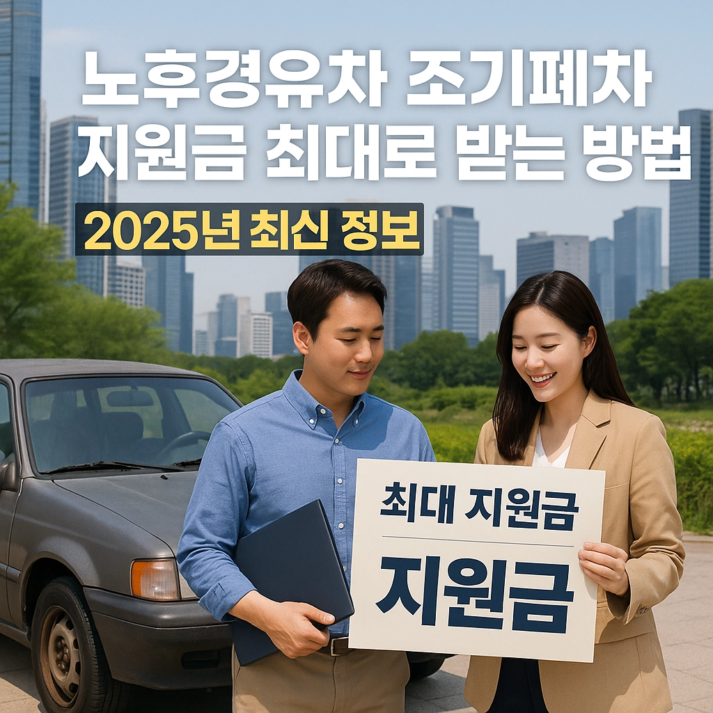 노후경유차 조기폐차 지원금 최대로 받는 방법